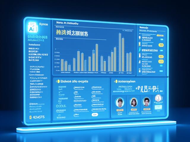 AI駆動型学習プラットフォームのダッシュボード。生徒の進捗、成績、弱点をリアルタイムで表示し、パーソナライズされた学習アドバイスがある様子。
